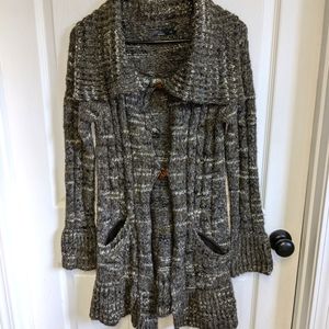 Prana Duster knit Cardigan Womens XS Toggle Buttons